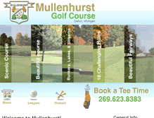 Tablet Screenshot of mullenhurstgolf.com